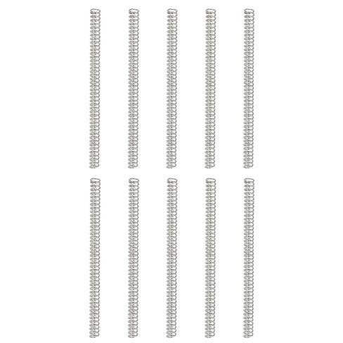 uxcell 10Pcs Compression Springs, 0.4mm Wire Diameter x 3mm OD x 50mm Length 304 Stainless Steel Extension Spring Ballpoint Pen Pressure Springs for Shop Home Repairs, Silver in Kuwait