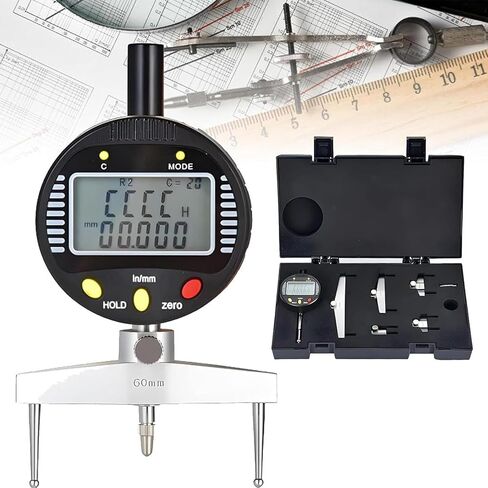 Arc Face Radius Measurement,Digital Radius Gauge,Electronic Inside and Outside Radius Indicator,5-700mm Radius Range,with 5 Changeable Measuring Jaw in Kuwait