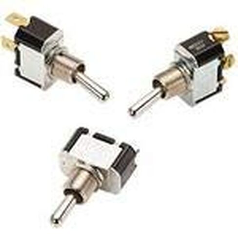 2FA14-73, Switch Toggle ON None Off SPST Bat Lever Screw Panel Mount with Threads (5 Items) in Kuwait