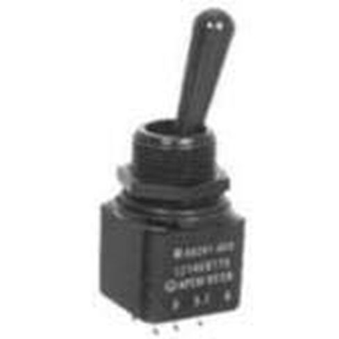 121462VX778, Switch Toggle ON ON DPDT Locking Lever Solder Lug 4A 250VAC 28VDC Panel Mount with Threads in Kuwait