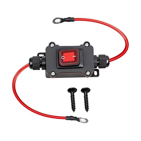 DC 12V Inline Switch DC 12-24V, 10AWG Pure Copper Cable 25A Waterproof IP67 Inline on/Off, DPST Double-Sided Wiring Inline Power Switch, Suitable for Motorcycles, Cars, Outdoor All Terrain Vehicles in Kuwait