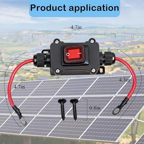 DC 12V Inline Switch DC 12-24V, 10AWG Pure Copper Cable 25A Waterproof IP67 Inline on/Off, DPST Double-Sided Wiring Inline Power Switch, Suitable for Motorcycles, Cars, Outdoor All Terrain Vehicles in Kuwait