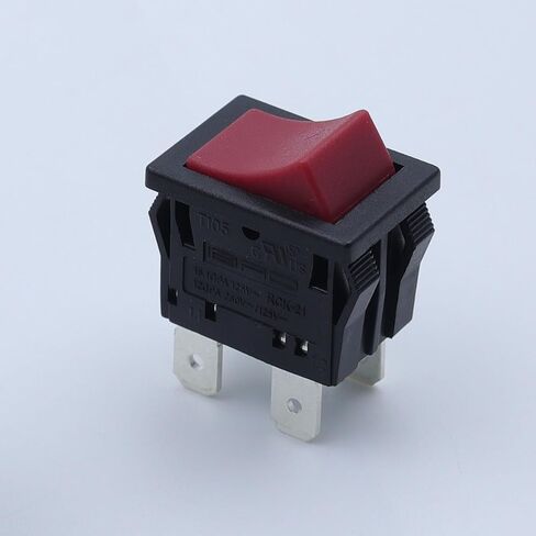 QPL45 تبديل الروك ON-Off التبديل استبدال لShop-vac QSP Pro نموذج 12 جالون فراغ جاف رطب، 4 دبوس 2 موقف الزر الأحمر، 2 حزمة in Kuwait