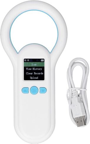 S20 Pet Microchip Scanner 134.2 كيلو هرتز قارئ معرف الحيوان المحمول مع شاشة TFT 1.44 بوصة، وتخزين 500 سجل، ISO 11784/11785 FDX - B متوافق مع الأطباء البيطريين والملاجئ & in Kuwait