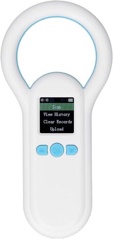 S20 Pet Microchip Scanner 134.2 كيلو هرتز قارئ معرف الحيوان المحمول مع شاشة TFT 1.44 بوصة، وتخزين 500 سجل، ISO 11784/11785 FDX - B متوافق مع الأطباء البيطريين والملاجئ & in Kuwait