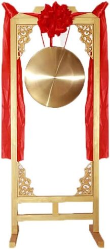 غونغ الأوبرا، غونغ، غونغ نحاسي، غونغ برونزي مصنوع يدويًا من النحاس غونغ غونغ صغير كبير غونغ مصنوع يدويًا للاحتفال غونغ (32 سم) in Kuwait
