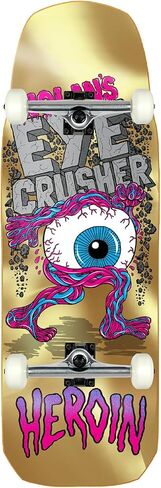 Heroin Skateboard Assembly Nolan Houghton Eye Crusher Gold 10" x 30.85" Complete in Kuwait