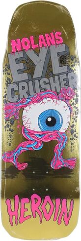 Heroin Skateboard Assembly Nolan Houghton Eye Crusher Gold 10" x 30.85" Complete in Kuwait
