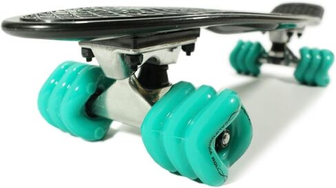 لوح تزلج من البوليستر مقاس 22.5 بوصة من Shark Wheel - طراد نحيف ومرن مع عجلات سمك القرش مقاس 60 مم لقيادة سلسة in Kuwait