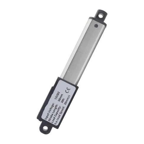 السكتة الدماغية 10 مللي متر-150 مللي متر DC12V ميركو المحرك الخطي الكهربائي 30N/60N/90N/180N وحدة تحكم المحرك الكهربائية الصغيرة دفع قضيب مضرب (السكتة الدماغية 100 مللي متر ، 12 فولت 5 مللي متر لكل ثانية 180N) in Kuwait
