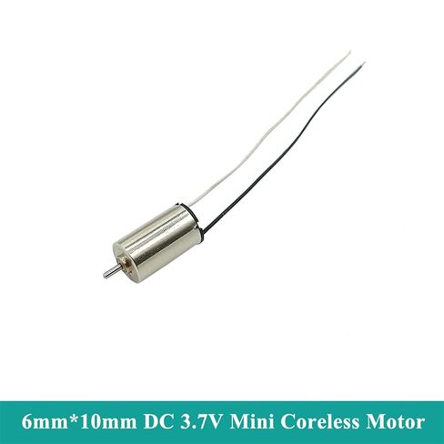 0610 Mini 6mmX10mm Coreless Motor DC 3V 3.7V 35000RPM عالية السرعة مايكرو كأس جوفاء المحرك 1 قطعة in Kuwait