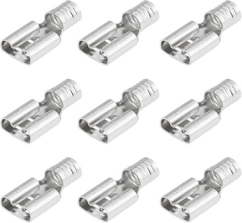 100 قطعة غير معزول أنثى قطع الاتصال السريع موصل طرفي 12-10 AWG. 250 "شفرة للسيارات والأسلاك الصناعية in Kuwait