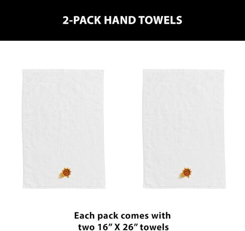 NORTHWEST Phoenix Suns NBA Team Logo Hand Towel 2 Pack 16 × 26 بوصة in Kuwait