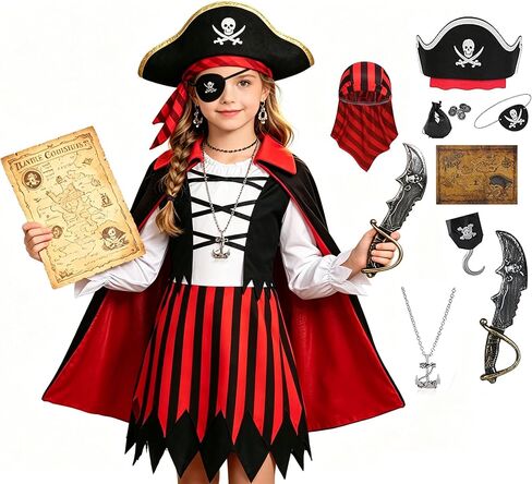فستان أزياء Avady Pirate للأطفال القراصنة. in Kuwait