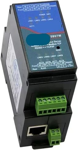 5807M 8 Ports RS485 to Ethernet IP Modbus RTU to MQTT JSON Compute Din Rail Industrial Module Converter in Kuwait