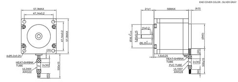 Closed Loop Stepper Motor 1.2Nm 2.8A with Magnetic Encoder 6.35mm Shaft Servo 1Pcs in Kuwait