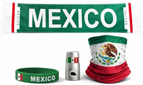 2026 Mexico Soccer Scarf Bandana Rubber Bracelet Body Paint T Fan Futbol Game Kit in Kuwait