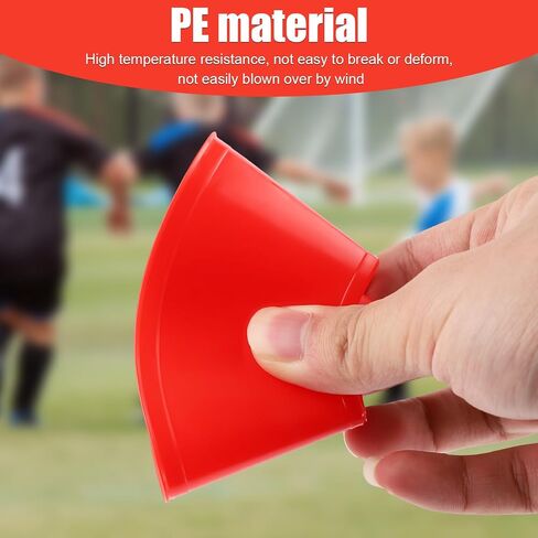 15pcs Soccer Cones for Training, Mini Football Cones Flexible Agility Cones Training Cones for Basketball Football Practice Equipment Running Sports Games s Skating (5 Colors) in Kuwait