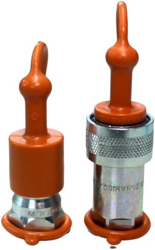 3/8" AG ISO 5675 Hydraulic Quick Connect Pioneer Style 3/8" NPT Thread, 1 set with orange dust caps included in Kuwait