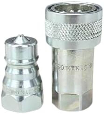 3/8" AG ISO 5675 Hydraulic Quick Connect Pioneer Style 3/8" NPT Thread, 1 set with orange dust caps included in Kuwait