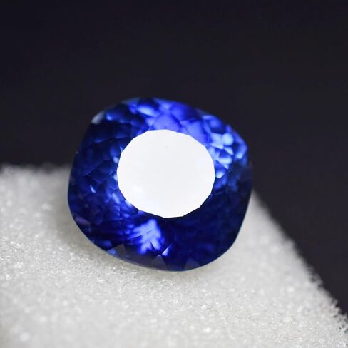 NATURAL Blue Tanzanite Square Cushion Shape 12.95 Ct CERTIFIED Loose Gemstone in Kuwait