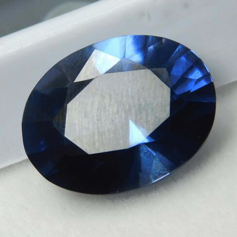 Blue Sapphire 10.23 Carat Oval Cut Ring Making Natural Loose Gemstone CERTIFIED in Kuwait