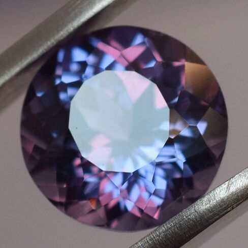 Natural Alexandrite Loose Gemstone Certified Round Shape 4.75 Ct Color Changing in Kuwait