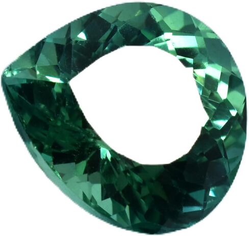 Bluish Green Sapphire CERTIFIED Loose Gemstone 13.85 Ct Natural Pear Ring Size in Kuwait
