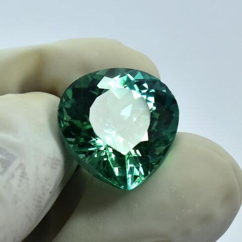 Bluish Green Sapphire CERTIFIED Loose Gemstone 13.85 Ct Natural Pear Ring Size in Kuwait