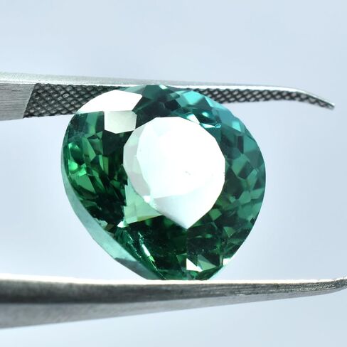 Bluish Green Sapphire CERTIFIED Loose Gemstone 13.85 Ct Natural Pear Ring Size in Kuwait