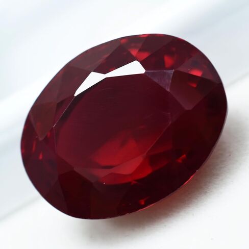 30.90 Ct Natural CERTIFIED Ruby Stunning Oval Cut Red Ring Size Loose Gemstone in Kuwait