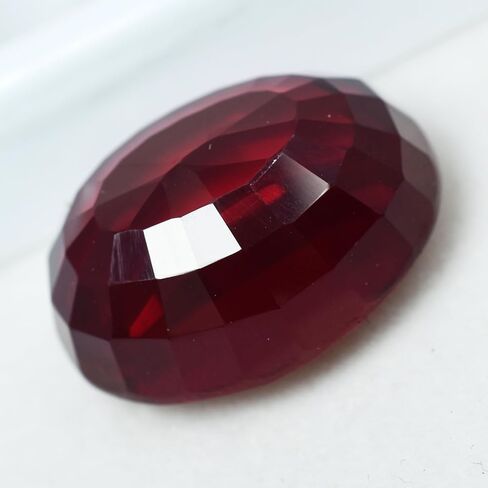 30.90 Ct Natural CERTIFIED Ruby Stunning Oval Cut Red Ring Size Loose Gemstone in Kuwait