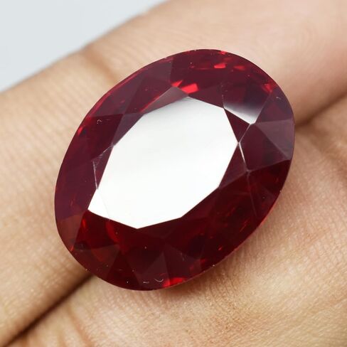 30.90 Ct Natural CERTIFIED Ruby Stunning Oval Cut Red Ring Size Loose Gemstone in Kuwait