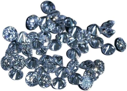 1 مللي متر CVD Diamond SI1 DEF اللون CVD/HPHT الأحجار الكريمة 100 قطعة مجموعة مختبر نمت فضفاضة in Kuwait