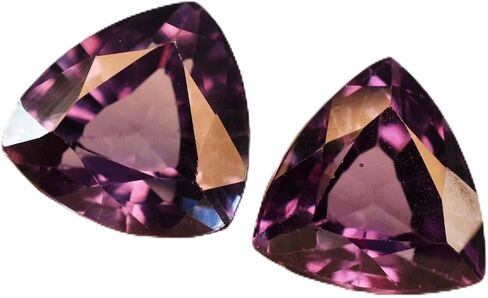 18.46 Ct Natural ALEXANDRITE Color Change TRILLION Shape CERTIFIED Gemstone Pair in Kuwait