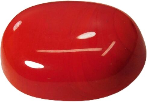 Certified 10.12 Ct Natural Italian Orange Coral Gemstone Cabochon Oval For Ring in Kuwait