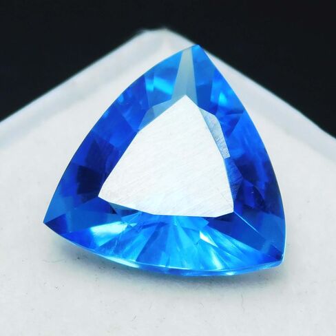 9 Ct Blue Trillion Cut Ring Size Natural Sapphire CERTIFIED Loose Gemstone in Kuwait