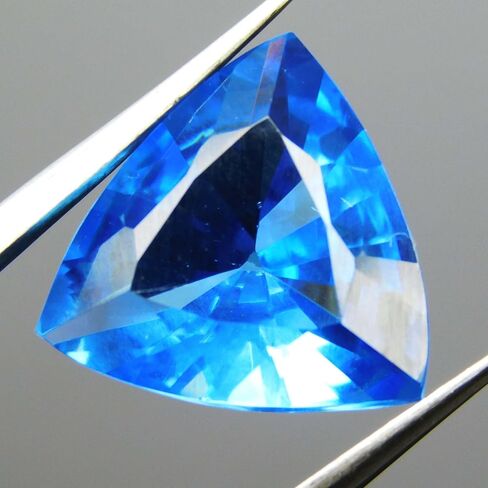 9 Ct Blue Trillion Cut Ring Size Natural Sapphire CERTIFIED Loose Gemstone in Kuwait