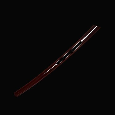 Handmade Forged Sword Samurai Sword Full Tang Stainless Steel Hollowed Out Lettering Red Sword Props Katana not Sharp in Kuwait