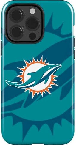 حافظة هاتف Skinit Impact متوافقة مع iPhone 15 Pro - تصميم مموه مرخص رسميًا من NFL Miami Dolphins in Kuwait