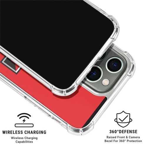 حافظة هاتف Skinit الشفافة متوافقة مع iPhone 15 Pro - تصميم Red Raiders من جامعة تكساس التقنية المرخص رسميًا in Kuwait