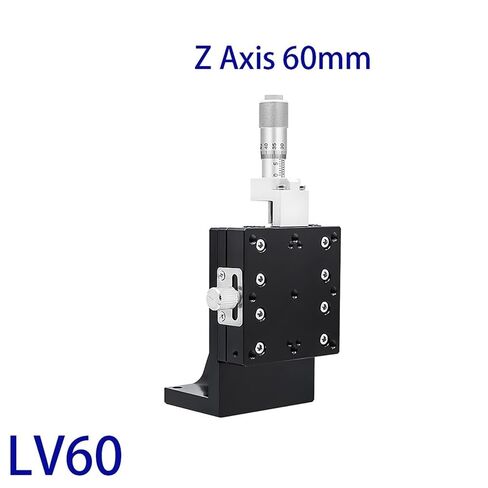 Z Axis 60 * 60mm Lv60c2 Sliding Table Manual Displacement Platform Cross Roller Guide Stage 1Pcs in Kuwait