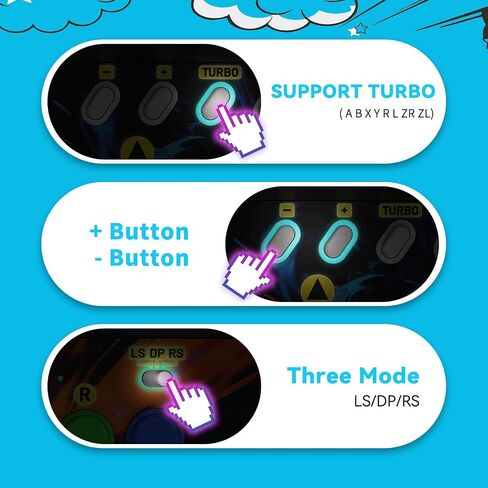 Retro Arcade Stick for Switch 2/OLED/Switch,Mini Arcade Machine Cabinet with 12 Game Card Slots & SD Card,Support Turbo (Black) in Saudi Arabia