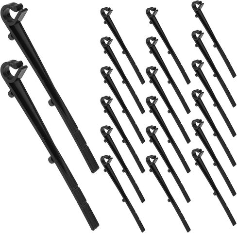 60pcs Black Abs Gutter Mesh Clips for Gutter Guard Installation UV Resistant and Weatherproof Durability for Outdoor Use on Commercial in Kuwait