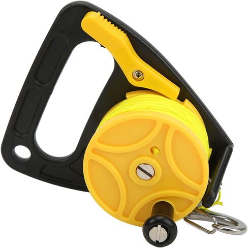 Diving Fishing Reel, Scuba Diving Reel with Thumb Stopper Hook, 46m Nylon Wire for Snorkeling Underwater Water Sports (Black Wheel) in Saudi Arabia