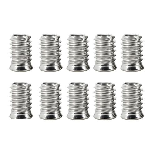 304 Stainless Steel Hex Drive Insert Nuts Woodworking Wood Insertnut Furniture Nut Table Desk Chair Bed Nutsert M4 M5 M6 M8(M4x10 (12pcs)) in Saudi Arabia