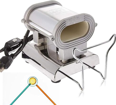 Mini Annealing Furnace, Desktop Glass Beads Rods Preheating Furnace with Blowtorch, Glass Annealing Machine, Ceramic Thermal Stove, Beadmaking Glass Rod Warmer in Saudi Arabia