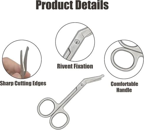 1 Pieces Hair cutting Scissors, 4.4 inches Stainless Steel Scissors for Hairdressing Home shears in Kuwait