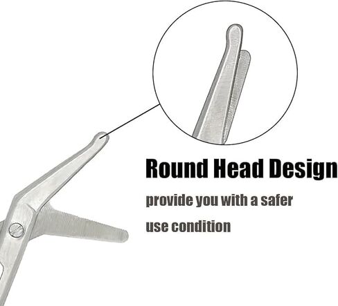 1 Pieces Hair cutting Scissors, 4.4 inches Stainless Steel Scissors for Hairdressing Home shears in Kuwait