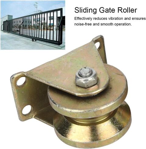 Fafeicy V Groove Pulley Wheel Heavy Duty Sliding Gate Roller Replacement High Load Capacity Smooth Operation Vibration Reduction for Sliding Doors Industrial Machine Tracks Steel in Kuwait